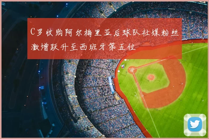 C罗收购阿尔梅里亚后球队社媒粉丝激增跃升至西班牙第五位