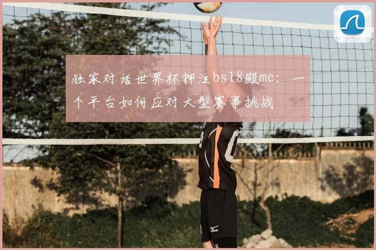 独家对话世界杯押注bs18殿me：一个平台如何应对大型赛事挑战